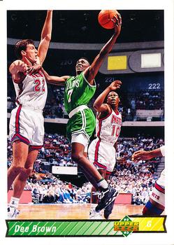 1992-93 Upper Deck European (French) #100 Dee Brown Front