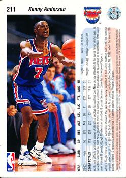 1992-93 Upper Deck European (French) #211 Kenny Anderson Back