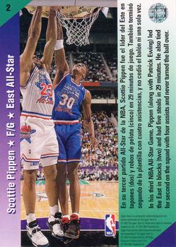 1992-93 Upper Deck European (Spanish) #2 Scottie Pippen Back