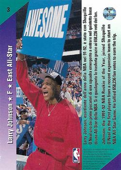 1992-93 Upper Deck European (Spanish) #3 Larry Johnson Back