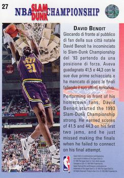 1992-93 Upper Deck European (Spanish) #27 David Benoit Back