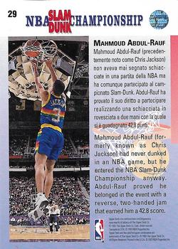 1992-93 Upper Deck European (Spanish) #29 Mahmoud Abdul-Rauf Back