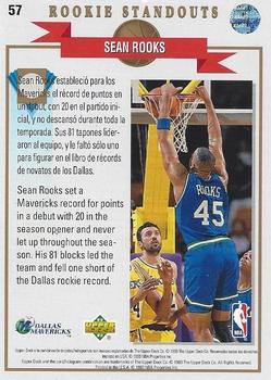 1992-93 Upper Deck European (Spanish) #57 Sean Rooks Back