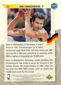 1992-93 Upper Deck European (Spanish) #84 Kiki Vandeweghe Back