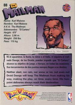 1992-93 Upper Deck European (Spanish) #88 Karl Malone Back