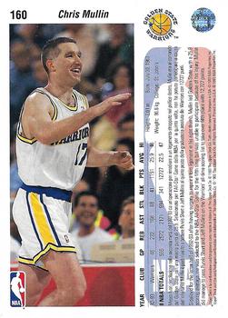 1992-93 Upper Deck European (Spanish) #160 Chris Mullin Back