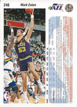 1992-93 Upper Deck European (Spanish) #246 Mark Eaton Back