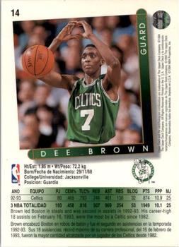 1993-94 Upper Deck Spanish #14 Dee Brown Back