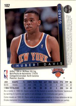 1993-94 Upper Deck Spanish #102 Hubert Davis Back
