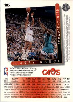 1993-94 Upper Deck Spanish #105 Larry Nance Back