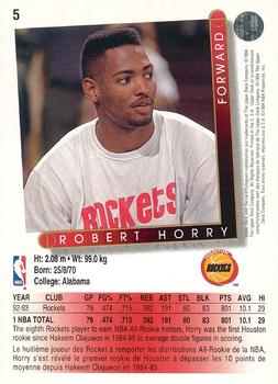 1993-94 Upper Deck French #5 Robert Horry Back