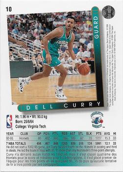 1993-94 Upper Deck French #10 Dell Curry Back