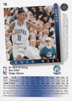 1993-94 Upper Deck French #18 Doug West Back