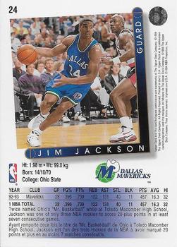 1993-94 Upper Deck French #24 Jim Jackson Back
