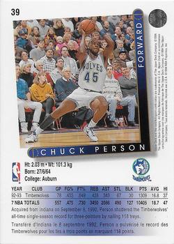 1993-94 Upper Deck French #39 Chuck Person Back