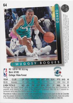 1993-94 Upper Deck French #64 Muggsy Bogues Back