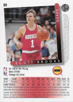 1993-94 Upper Deck French #89 Scott Brooks Back