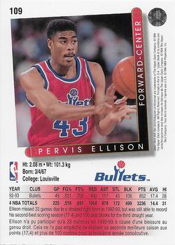 1993-94 Upper Deck French #109 Pervis Ellison Back