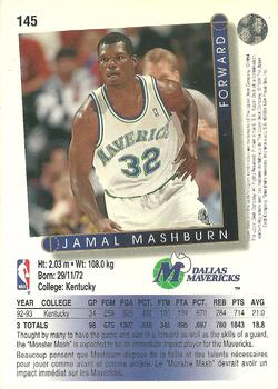 1993-94 Upper Deck French #145 Jamal Mashburn Back