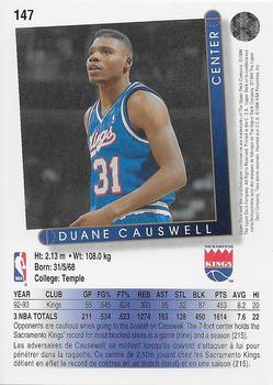 1993-94 Upper Deck French #147 Duane Causwell Back