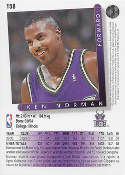 1993-94 Upper Deck French #158 Ken Norman Back