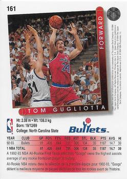 1993-94 Upper Deck French #161 Tom Gugliotta Back