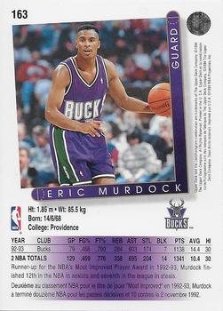 1993-94 Upper Deck French #163 Eric Murdock Back