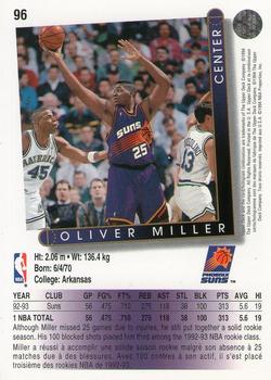 1993-94 Upper Deck French #96 Oliver Miller Back