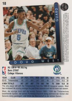 1993-94 Upper Deck German #18 Doug West Back
