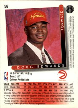 1993-94 Upper Deck German #56 Doug Edwards Back