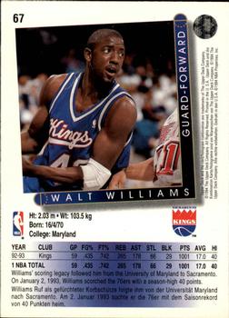 1993-94 Upper Deck German #67 Walt Williams Back