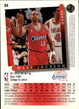 1994 Press Photo Mark Jackson Los Angeles Clippers Jazz - RRW74517 -  Historic Images