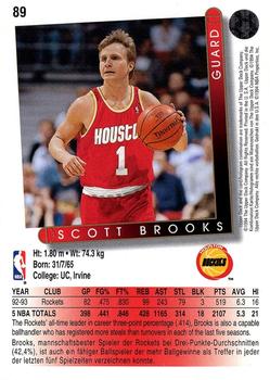 1993-94 Upper Deck German #89 Scott Brooks Back