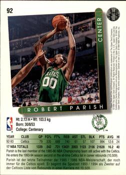 1993-94 Upper Deck German #92 Robert Parish Back