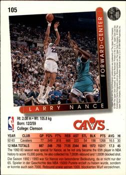 1993-94 Upper Deck German #105 Larry Nance Back