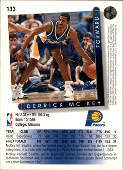1993-94 Upper Deck German #133 Derrick McKey Back