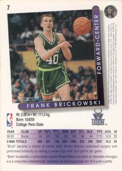 1993-94 Upper Deck Italian #7 Frank Brickowski Back