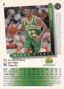 1993-94 Upper Deck Italian #8 Ricky Pierce Back