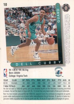 1993-94 Upper Deck Italian #10 Dell Curry Back