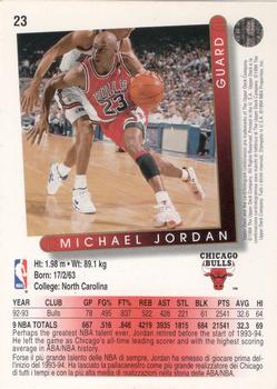 1993-94 Upper Deck Italian #23 Michael Jordan Back