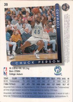 1993-94 Upper Deck Italian #39 Chuck Person Back
