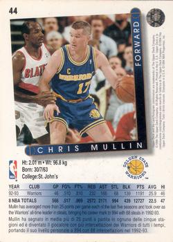 1993-94 Upper Deck Italian #44 Chris Mullin Back