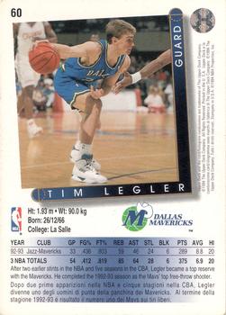 1993-94 Upper Deck Italian #60 Tim Legler Back