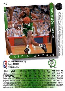 1993-94 Upper Deck Italian #76 Kevin Gamble Back