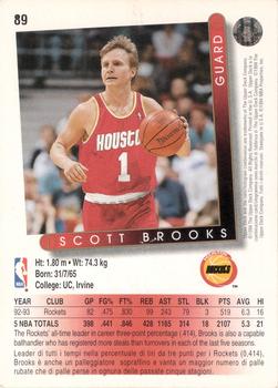 1993-94 Upper Deck Italian #89 Scott Brooks Back