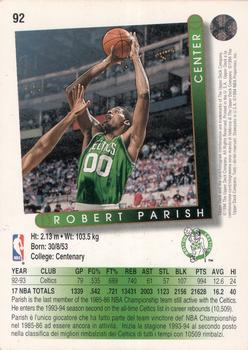 1993-94 Upper Deck Italian #92 Robert Parish Back