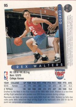 1993-94 Upper Deck Italian #95 Rex Walters Back