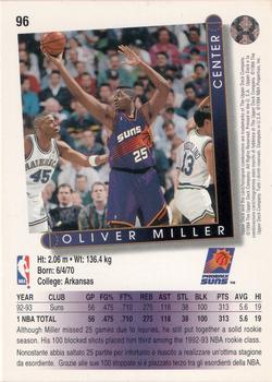 1993-94 Upper Deck Italian #96 Oliver Miller Back
