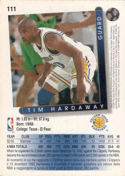1993-94 Upper Deck Italian #111 Tim Hardaway Back