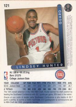 1993-94 Upper Deck Italian #121 Lindsey Hunter Back